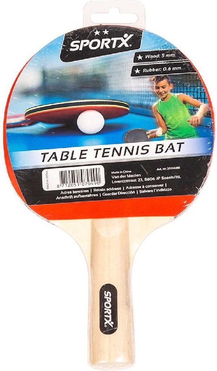 SportX Tafeltennis bat **