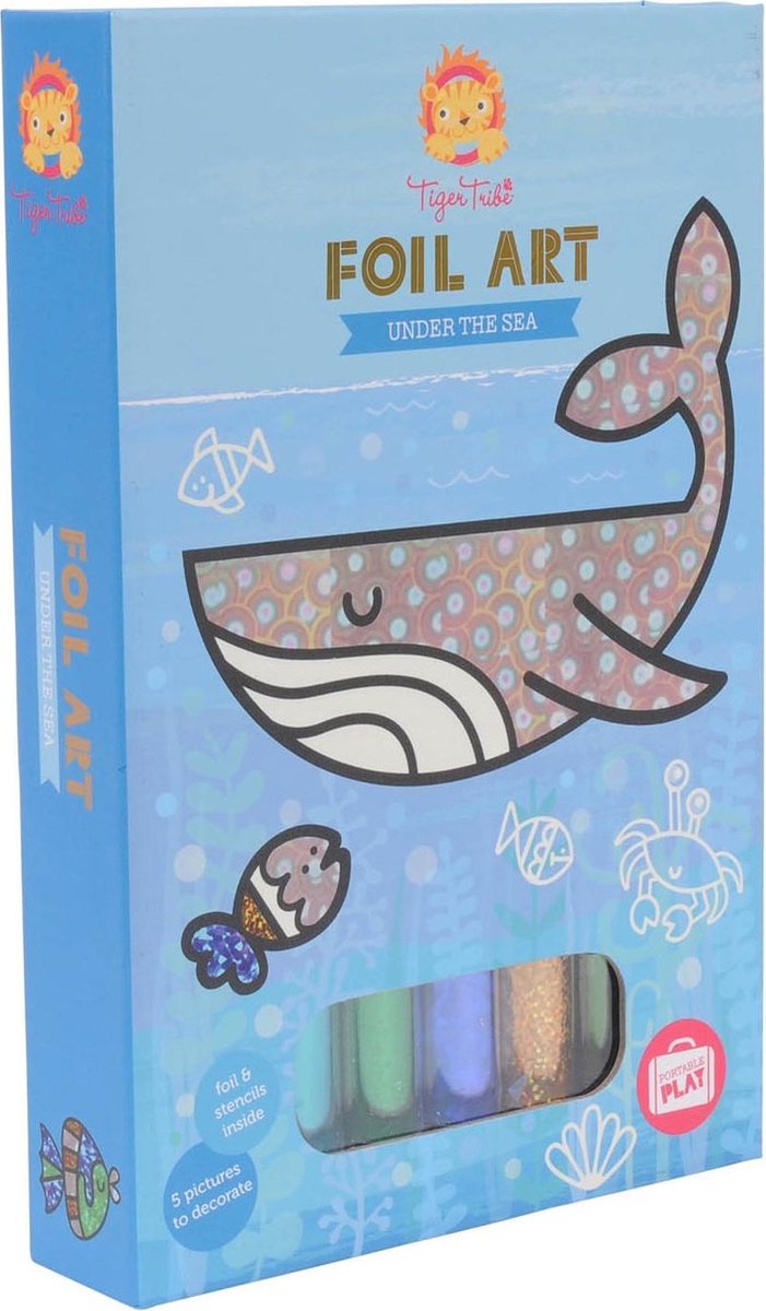 Tiger Tribe folie kunst Diep in de zee