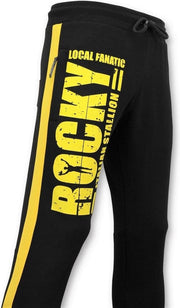 Local Fanatic Exclusieve Mannen Trainingsbroek - Rocky Italian Stallion - Zwart - Maten: XL