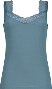 Hunkemöller Dames Singlet Rib Lace - maat XS