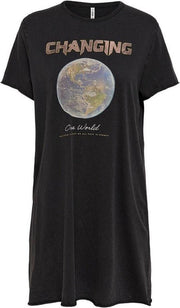 Onllucy Life Dress S/s Box Jrs 15231611 Black/changing