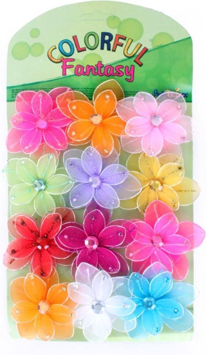 Bloemen 12 x small op kaart