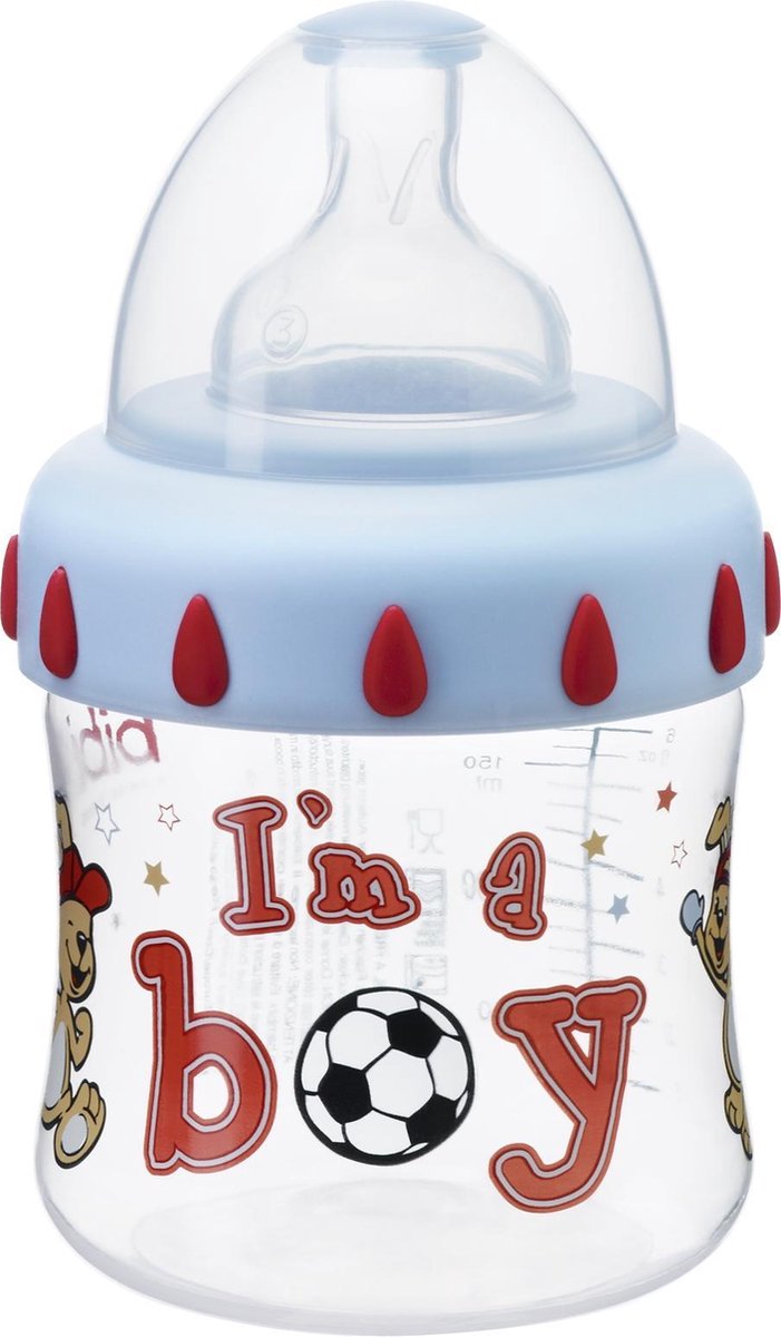 Bibi Brede Hals Fles - 150Ml Boy