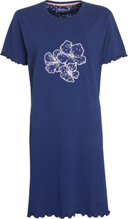 Tenderness Dames nachthemd Blauw TENGD1010A Maten: XXL