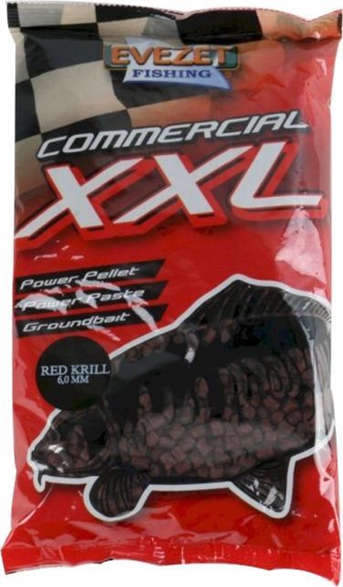 Evezet Commercial XXL Red Krill - 6.0mm - 900g - Rood
