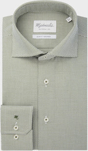 Groen Michaelis dobby shirt-boordmaat: 40