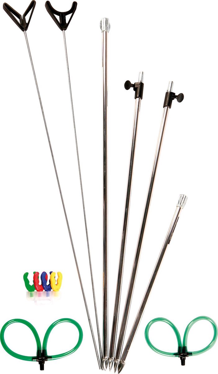 Shakespeare Bankstick Pakket - 12-delig - Banksticks en Hengelsteunen