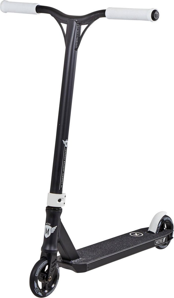 Longway Metro V2 Pro Stuntstep in Zwart en Wit