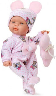 Berjuan Babypop Baby Smile Meisjes 30 Cm Textiel/vinyl Roze