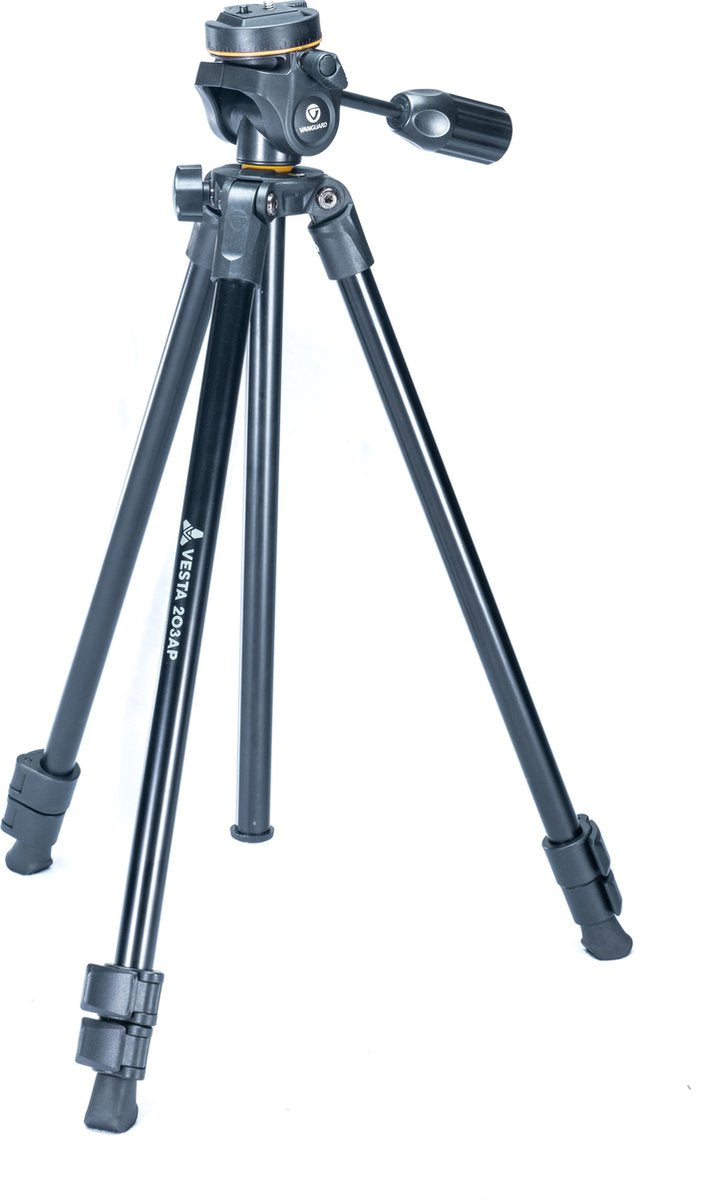 Vanguard Vesta 203 AP | Foto Vlog en Beeldbellen | Alu sterk Statief | 155 cm | Panorama|