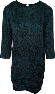 Ba&sh • groene jurk Milena met bloemen motief • maat 40