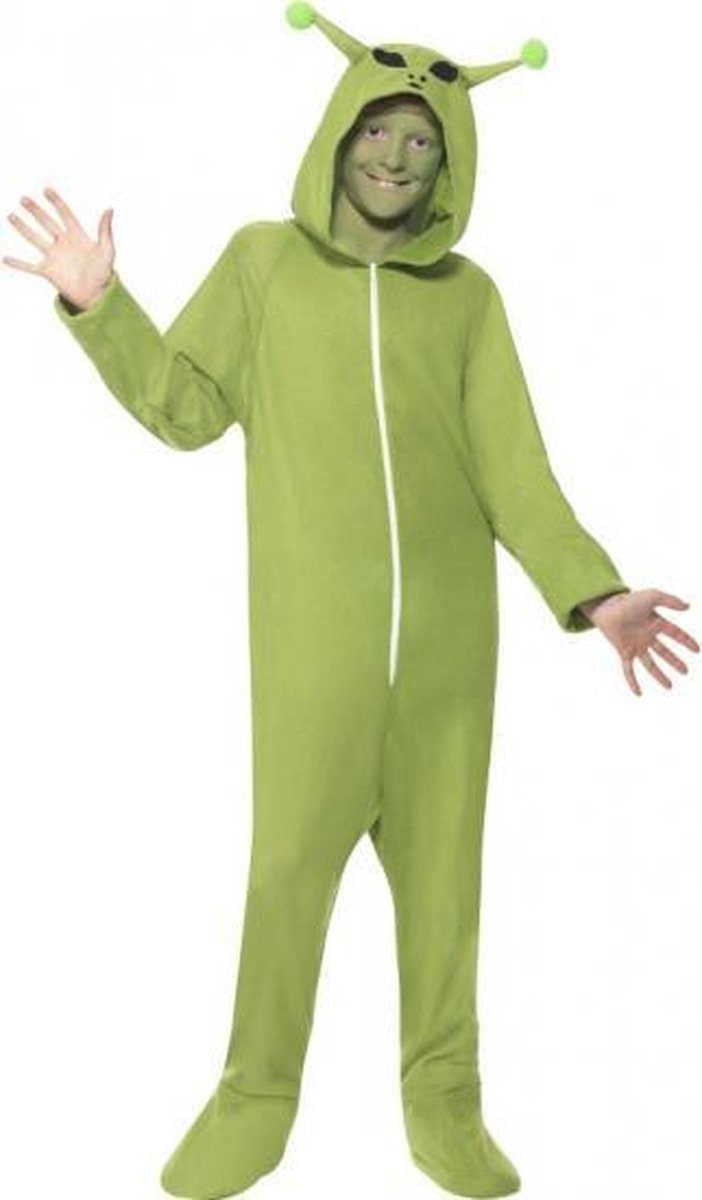 Alien onesie voor kinderen 128-140 (7-9 jaar)