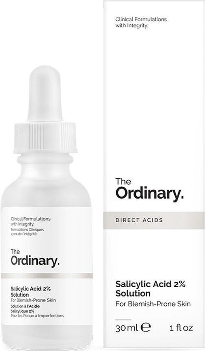 The Ordinary Salicylic Acid 2% Solution - Gezichtsverzorging - Tegen Acne - Tegen onzuiverheden - Tegen mee-eters - Geen irritatie - Voor een zichtbaar heldere teint