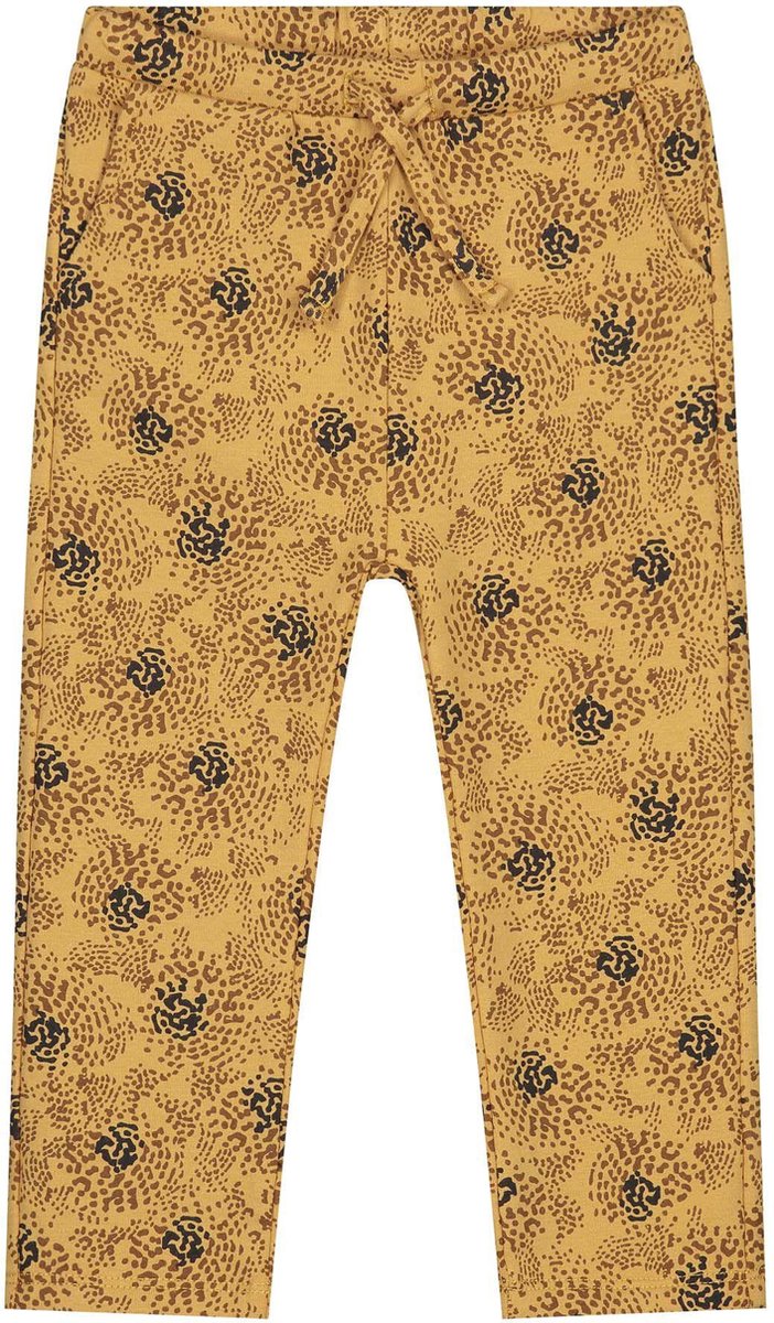 Prénatal Baby Meisjes Broek - Baby Kleding voor Meisjes - Maat 56 - Okergeel met All Over Print