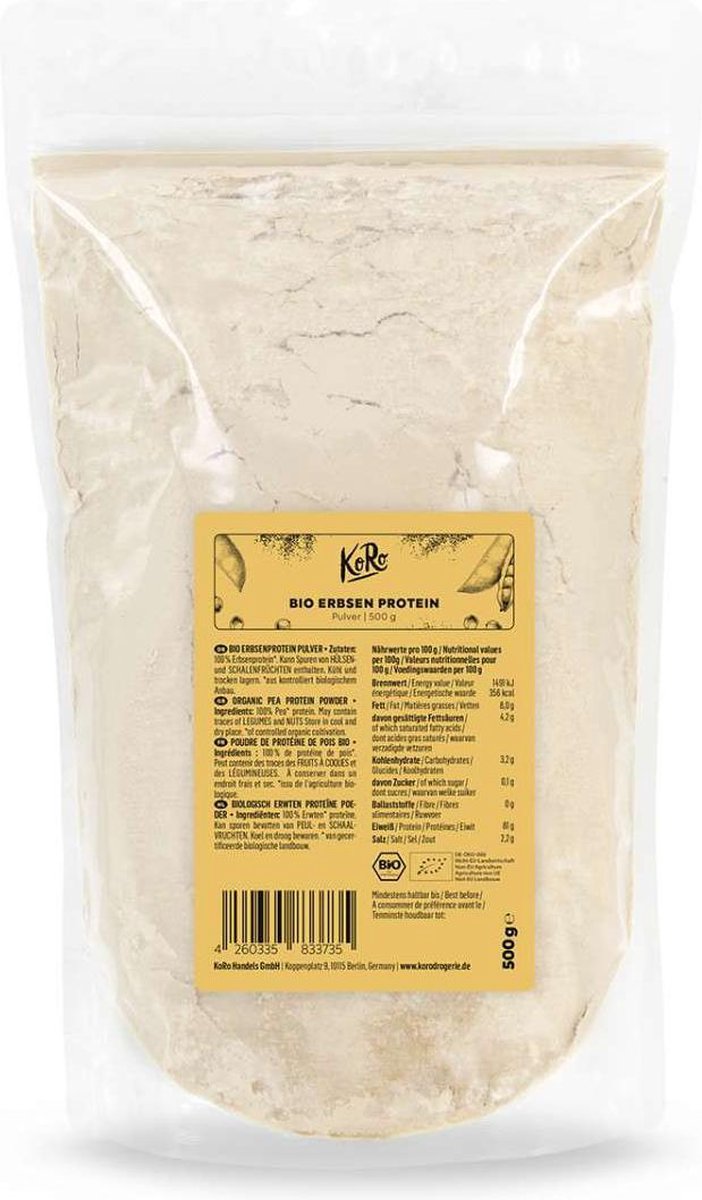 KoRo | Biologisch erwteneiwit | 500 g