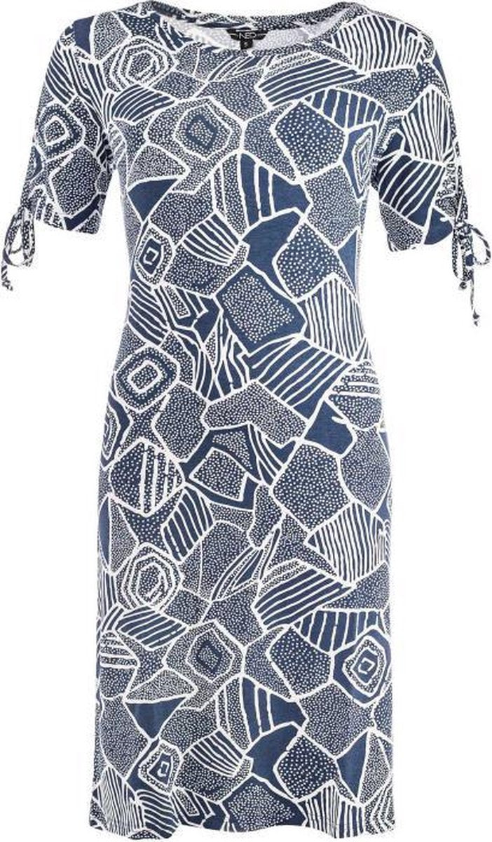Marel Dress Ss Blue Abstract 308 Blue