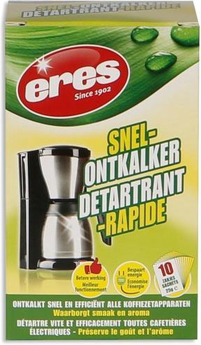 ERES - SNEL-ONTKALKER VOOR KOFFIEZET. 10X25GR - ER14651