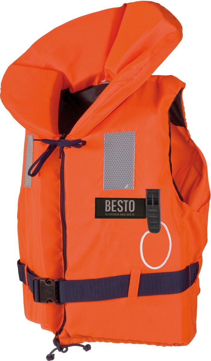 Besto Reddingsvest - Maat 3  - oranje/navy Maat 3: gewicht 20-30 kg / Drijfvermogen 40N