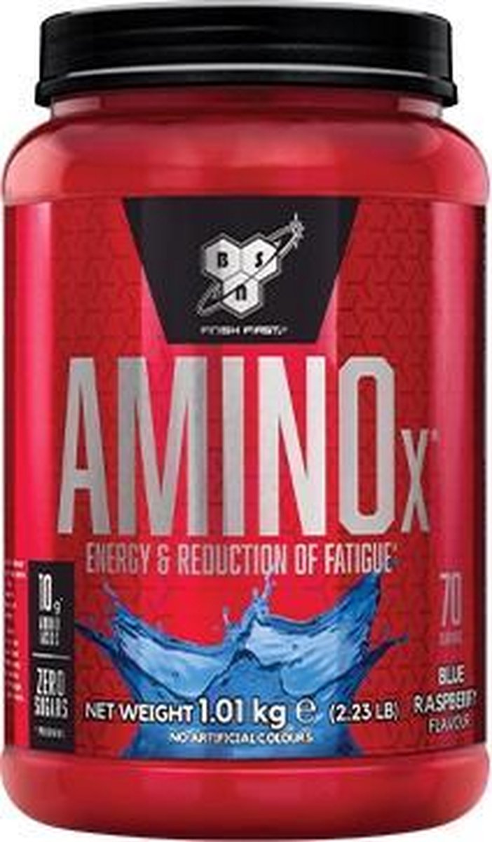 BSN Amino X - Aminozuren - Blue Raspberry - 1015 gram (70 doseringen)