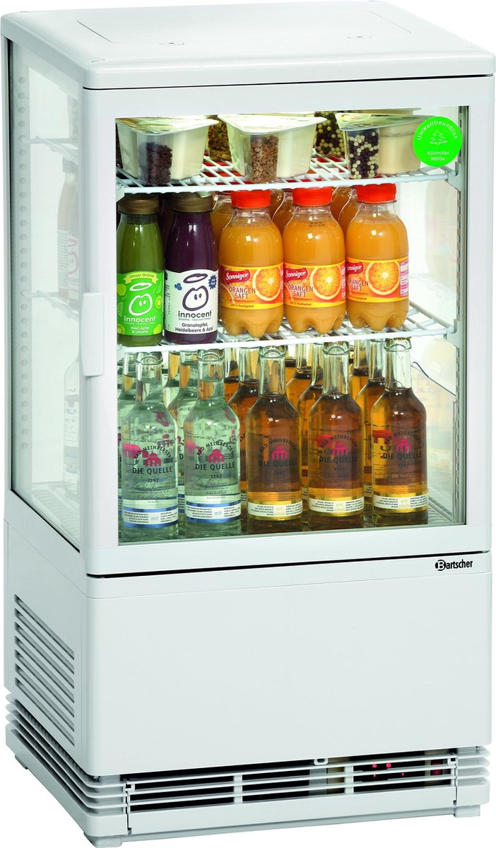 Mini-koelvitrine kunststof | 58L | 46(h) x 33(b) x 37(d) cm