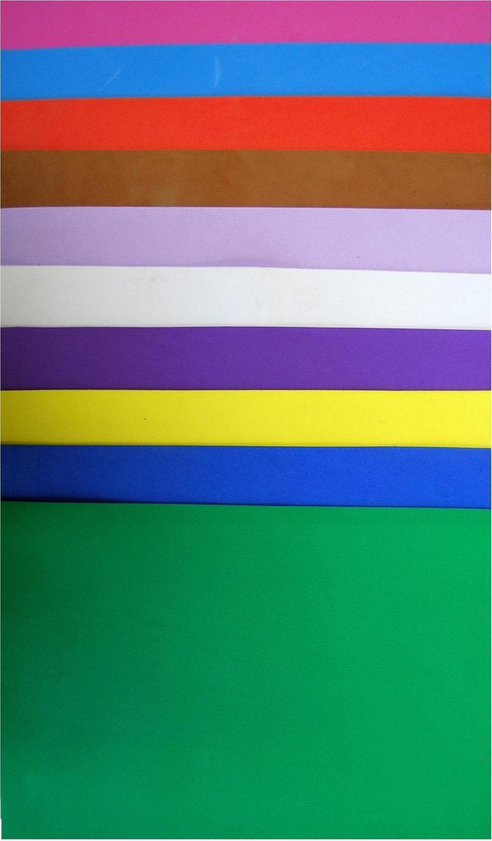 Joy!Crafts • foam E.V.A. 1mm 10 vel assortiment