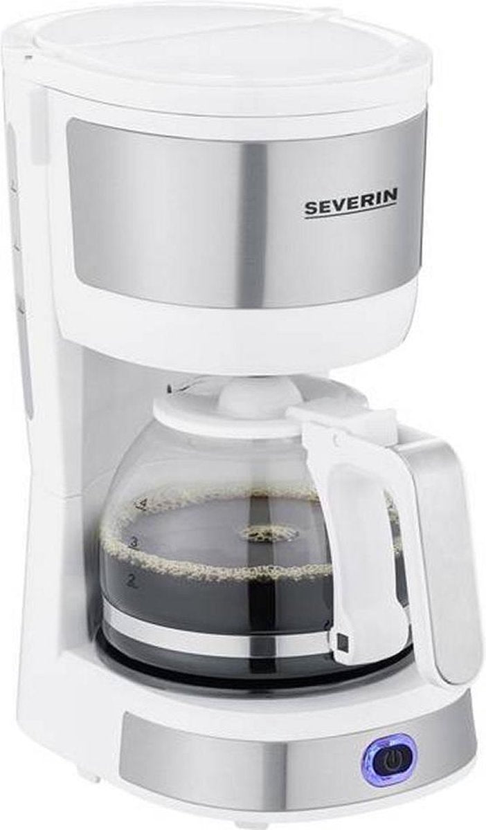 Severin KA4809 Koffiezetapparaat RVS/Wit
