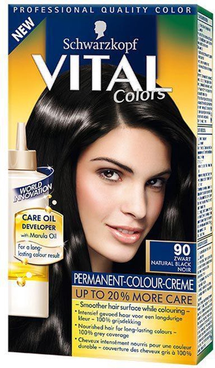 Vital Colors 90 Zwart - Haarverf