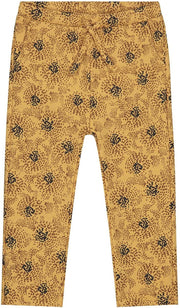 Prénatal Baby Meisjes Broek - Baby Kleding voor Meisjes - Maat 68 - Okergeel met All Over Print