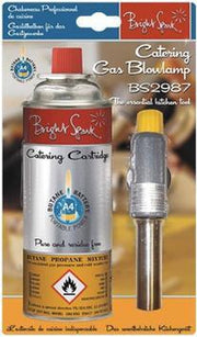 Bright Spark koksbrander / Crème-Brûlée brander inclusief gasbus
