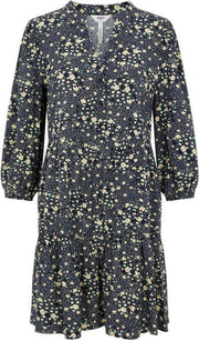 Objfiona 3/4 Sofia Dress 115 .c Div 23036554 Sky Captain/flowers