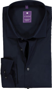 Redmond slim fit overhemd - nacht blauw - Strijkvriendelijk - Boordmaat: 43/44