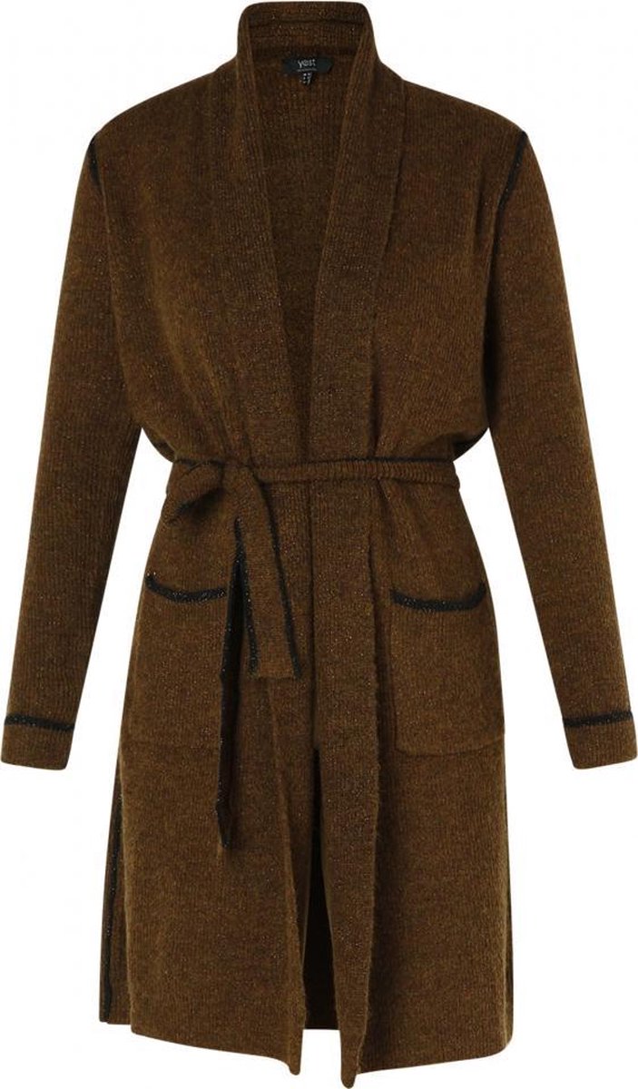 YEST Cecilia Vest - Classic Brown/Multi  - maat 42