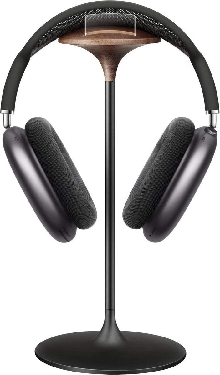 YONO Headset Stand geschikt voor Airpods Max – Koptelefoon Houder – Hoofdtelefoon Hanger – Aluminium Standaard – Zwart