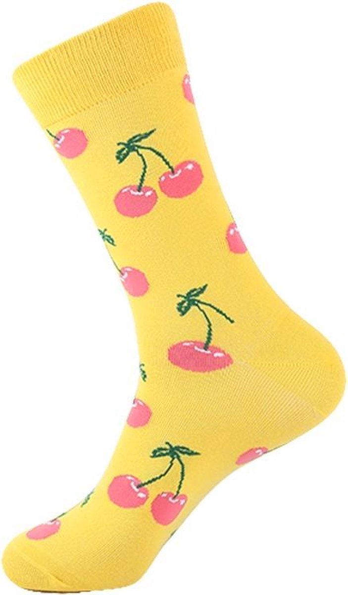 Hippe Sokken -  Cherry yellow 