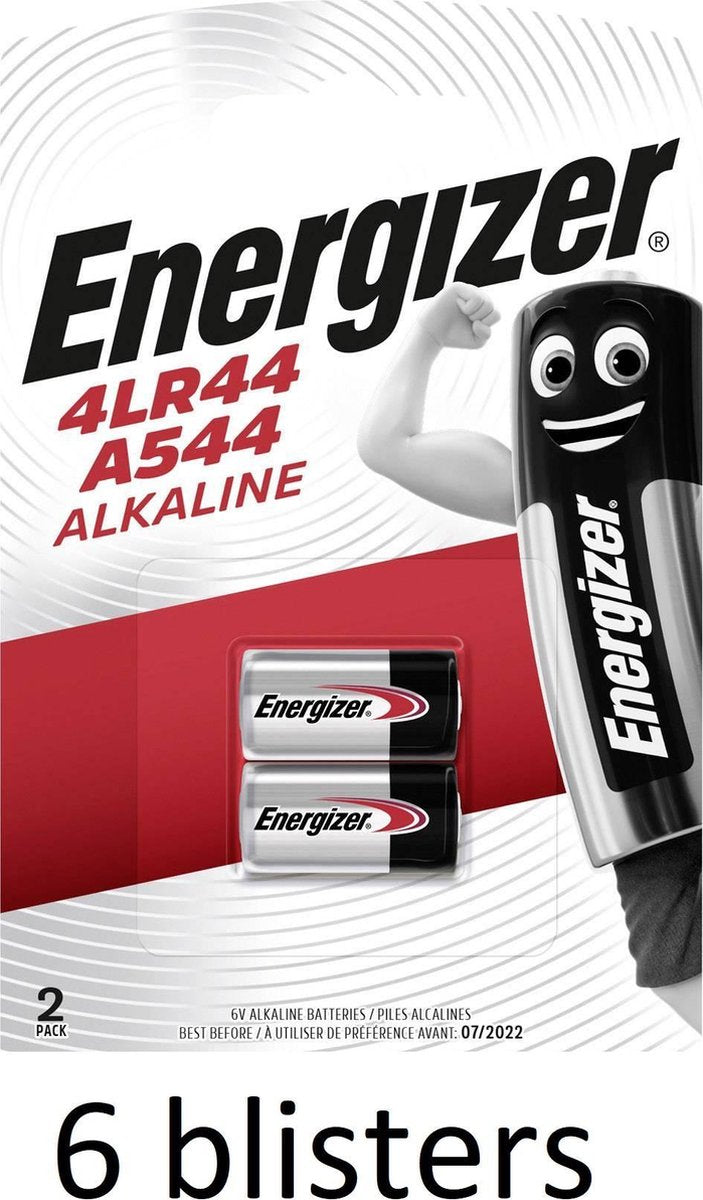 12 Stuks (6 Blisters a 2 st) Alkaline Battery 4LR44 6 V