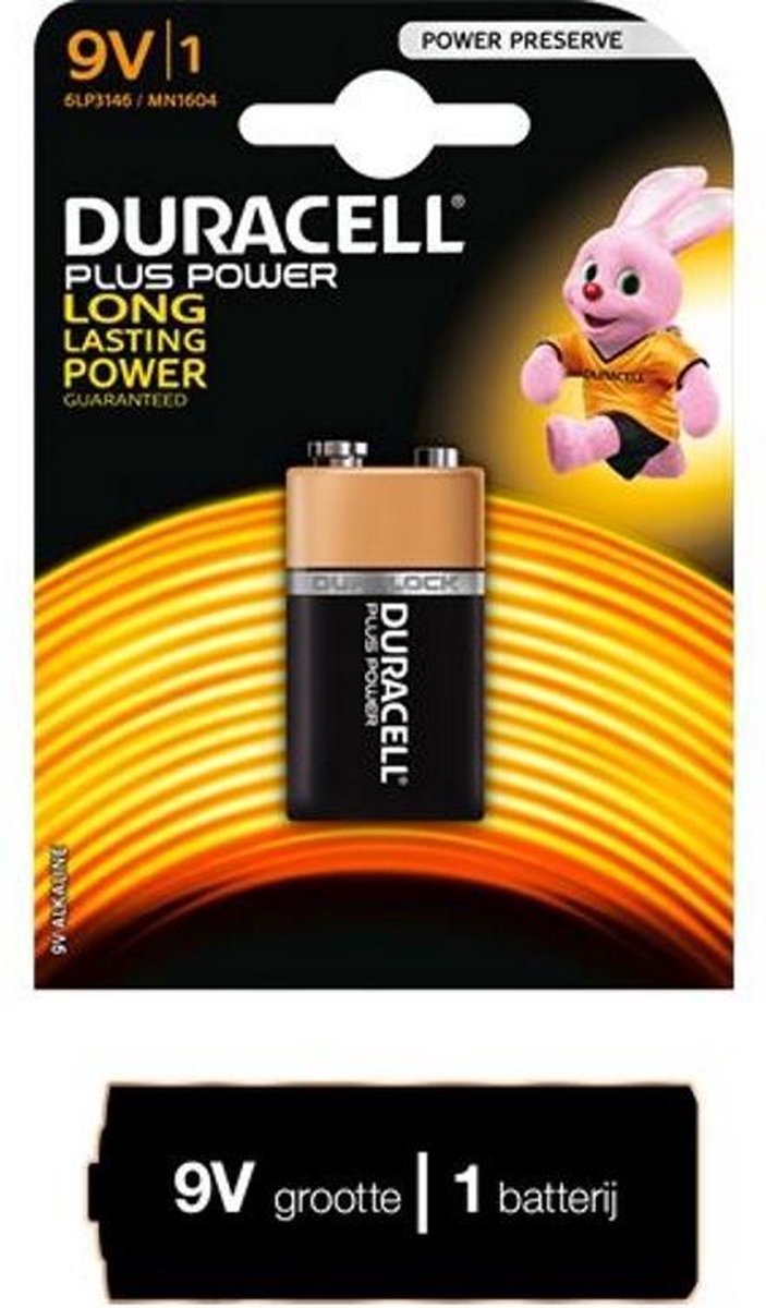 Duracell Batterij 9V MN1604 - LR61 Alkaline