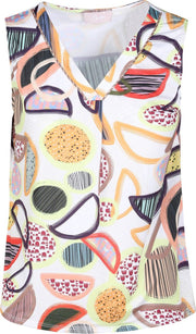 Cassis - Top met geometrische print - Multicolor