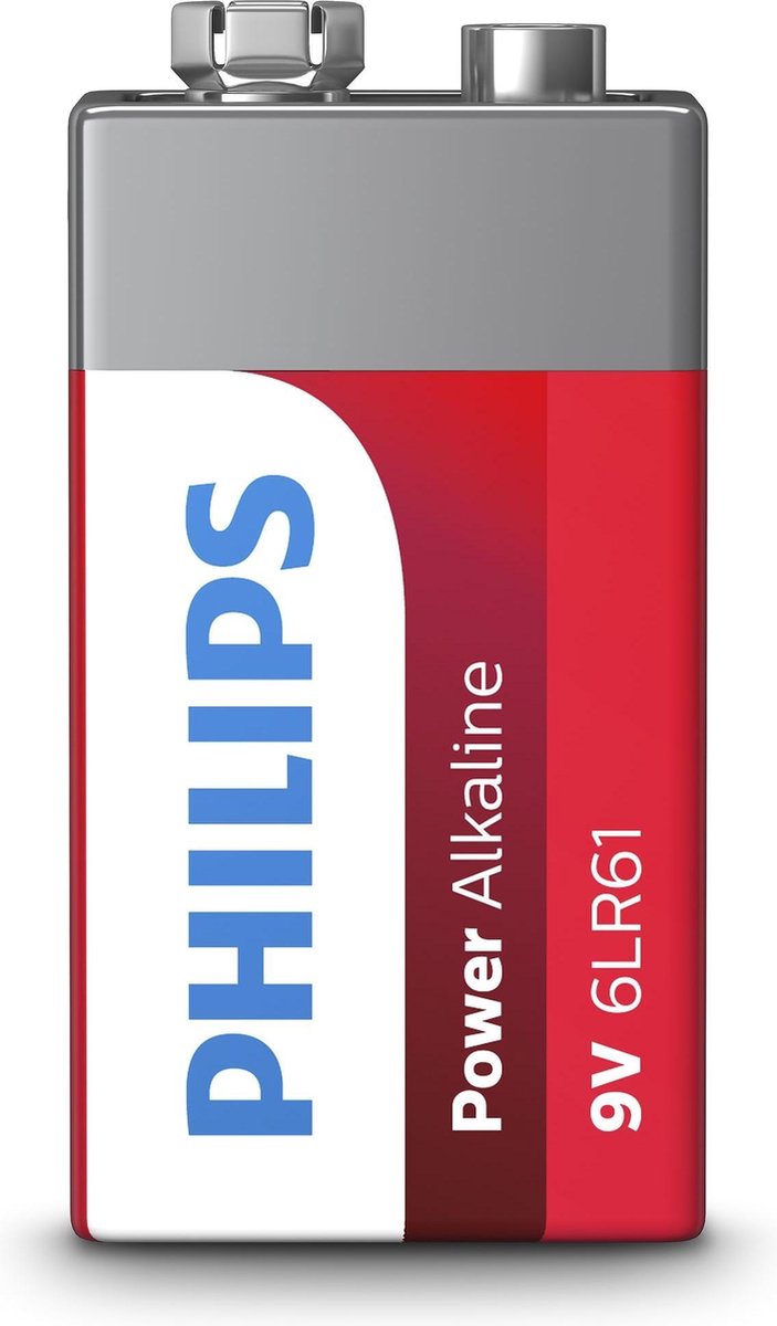 Philips 6LR61P1B - 9V E batterij - 1 stuk