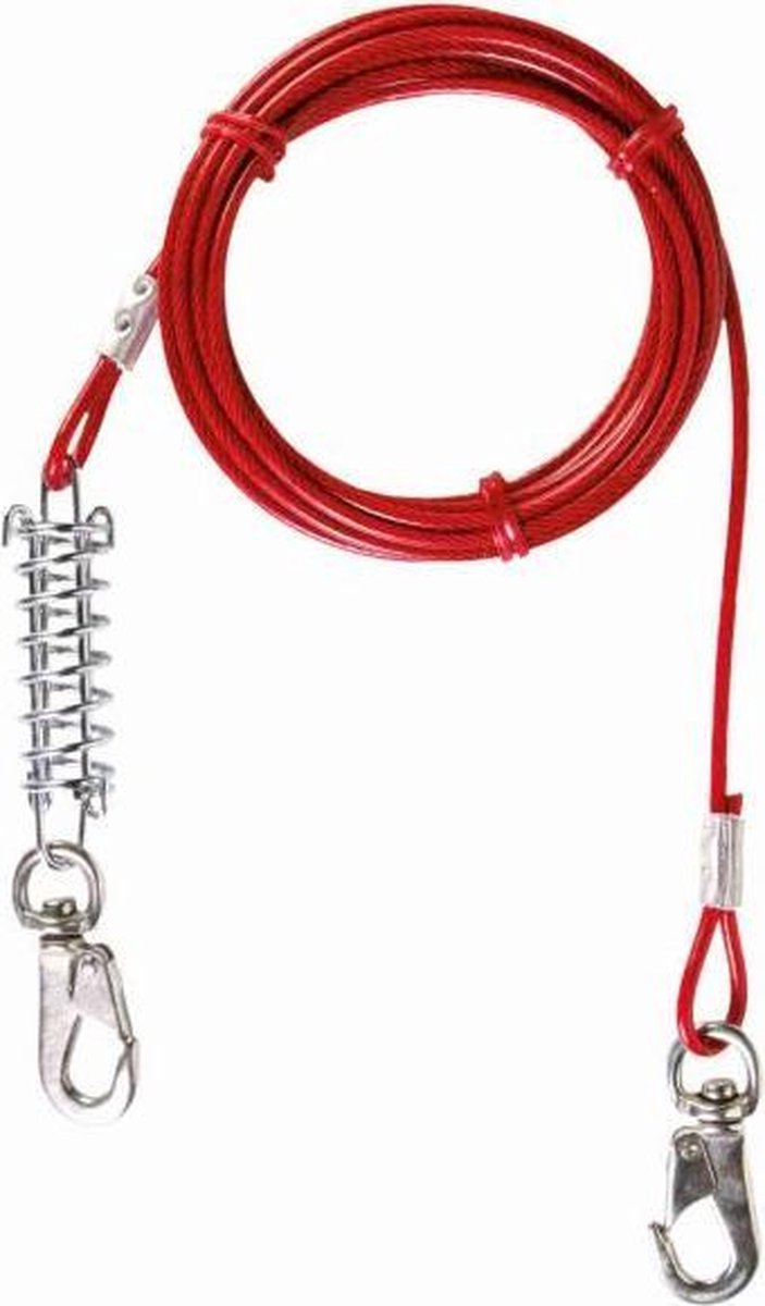 AANLEGKABEL MET VEER 5M rood