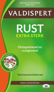 Valdispert Rust Extra Sterk - Valeriaan - 50 tabletten - Natuurlijke Rustgever