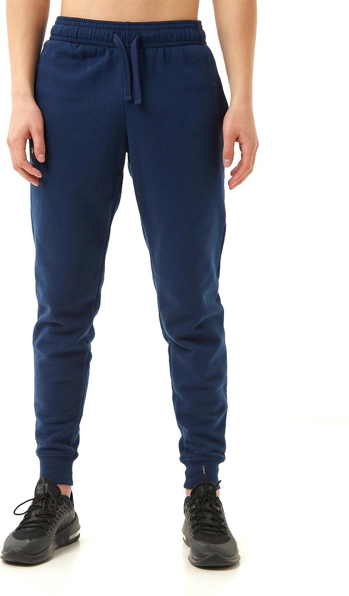 Under Armour Rival Fleece Joggingbroek Blauw Heren - Maat XS
