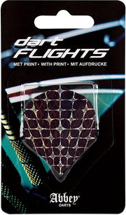 Abbey Darts Dartflights - Zwart/Zilver
