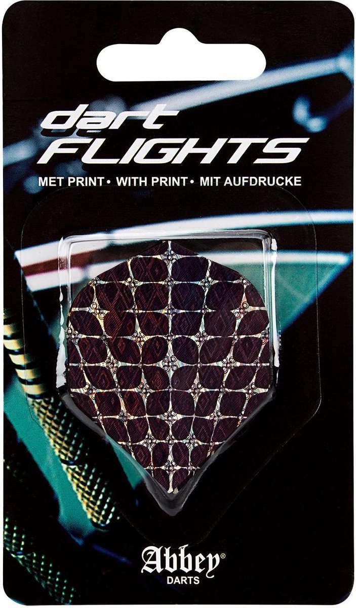 Abbey Darts Dartflights - Zwart/Zilver