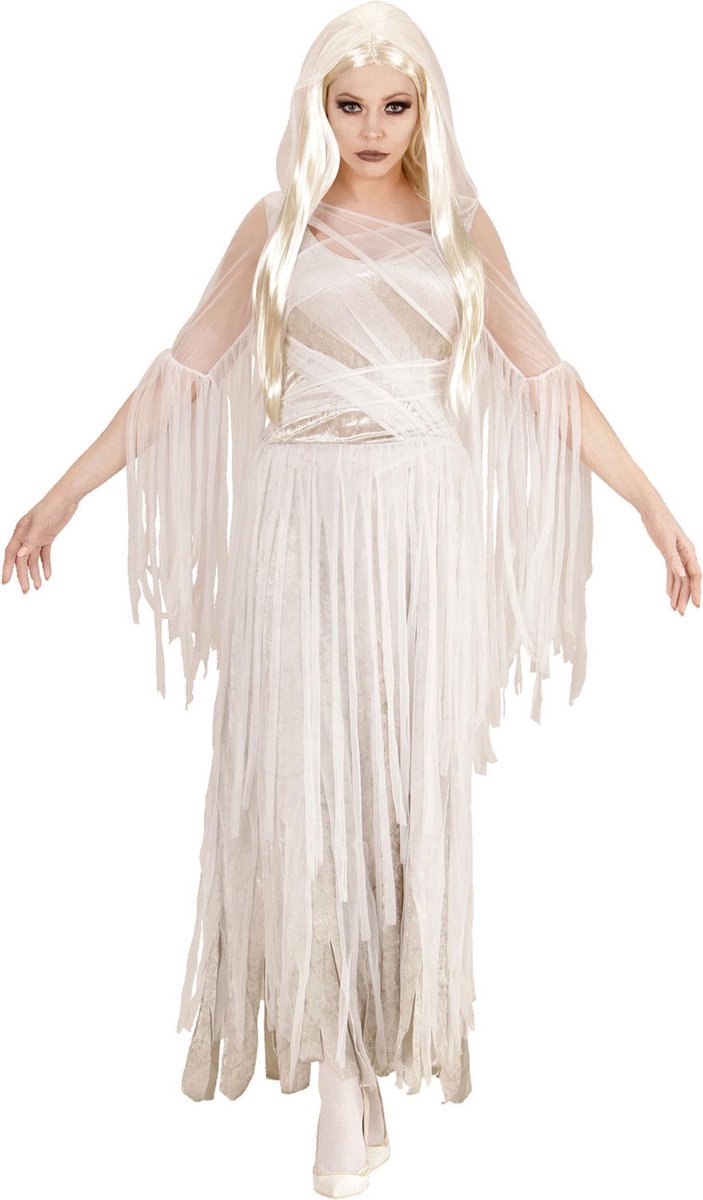 Wit spoken outfit voor vrouwen Halloween  - Verkleedkleding - XL