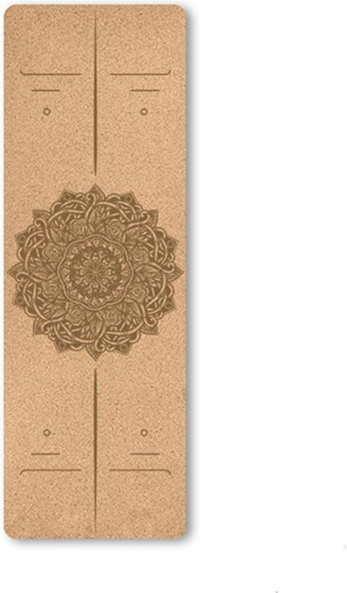 TDR -  Yoga mat - Natuurlijk kurk en TPE - vrij van schadelijke stoffen