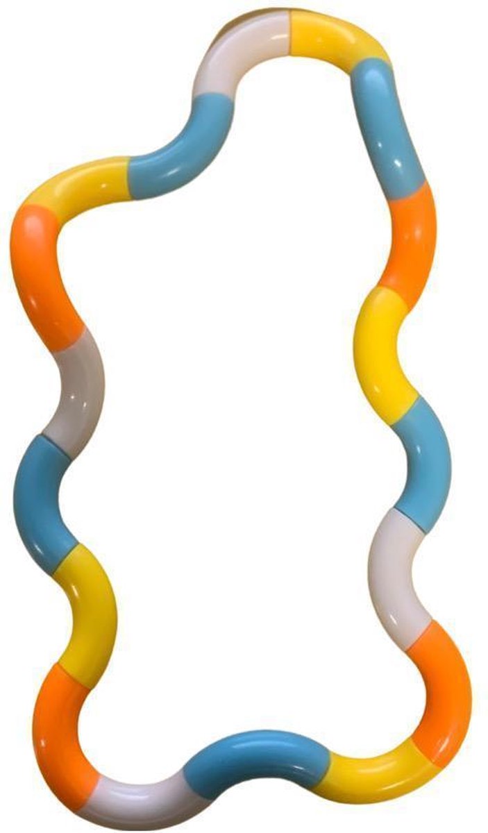 Fidget toys - fidget - fidget toys teezer - Tangl - theraphy - blauw/wit/geel/oranje