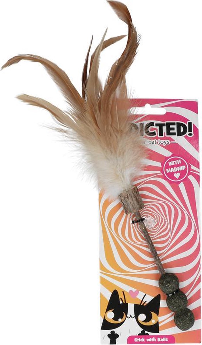 Addicted Stick with balls and feathers
