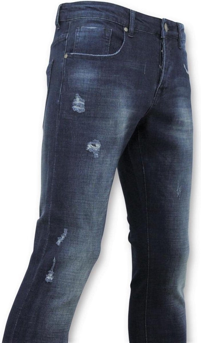 TRUE RISE Basic Jeans - Man Spijkerbroek Washed - D3017 - Blauw - Maten: 31