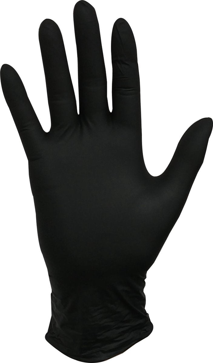 Handschoenen - 100 Stuks - Wegwerp - Nitril - Hygiëne - Zwart - Maat L - Poedervrij - Latex Vrij + GRATIS Tube Handcrème PuurVera 20ML
