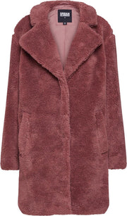 Urban Classics tussenmantel sherpa coat Rosé-s